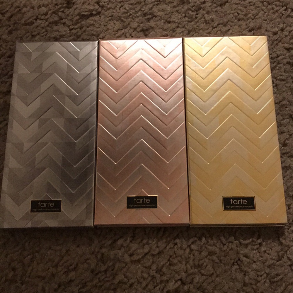 Three tarte palettes
